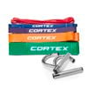 CORTEX Resistance Band Set of 5 (5mm, 13mm, 21mm, 45mm) with Resistance Band Handles