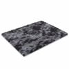 Fluffy Area Rug for Bedroom | Soft Shaggy Carpet | Anti-Slip | 60x110cm | Black Grey