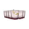 Bormioli Rocco Pulsar Faceted Glass Drinking Tumblers - 300ml - Pack of 6