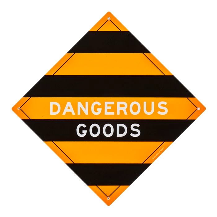 Sandleford 270 x 270mm Dangerous Goods Plastic Sign