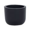 11 x 9cm Black XS Plain Ceramic Egg Pot