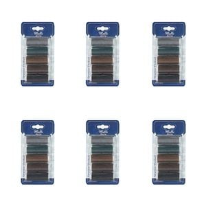 6x 5pc Malli Dark Shades 180m Plastic Spool Sewing Diy Garment Thread
