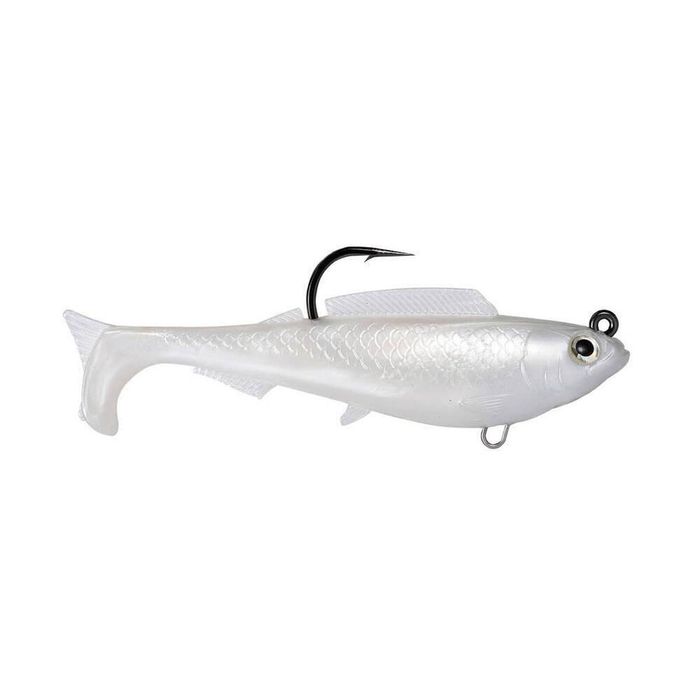 ZMan HerculeZ 4" Rigged Soft Plast Swimbait Fishing Lure Pearl