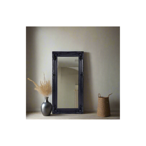 Elegant Collections Black Ornate Mirror