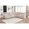 San Fino 4 Seater Modular Corner Electric Recliner Fabric Sofa Lounge Beige