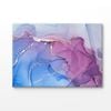 Blue Purple & Gold Lines Abstract Print 100% Australian Made 180x120cm (Stretched Canvas)