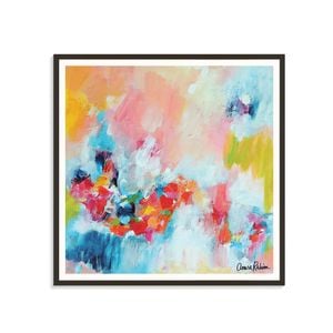 Artist Lane "Chasing Waterfalls" by Amira Rahim - 75x75cm Black Framed Print