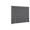 Rakel Velvet Headboard Grey - King