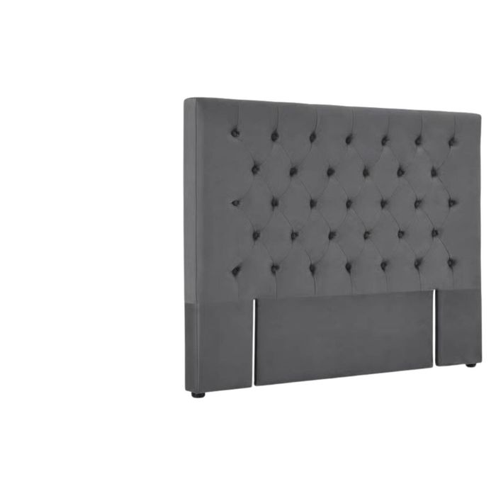 Rakel Velvet Headboard Grey - King