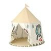Keezi Kids Play Tent Playhouse Castle With Window Carry Bag 115cmx115cm Cute Flag