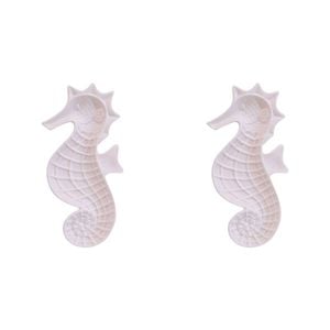 2PK LVD Seahorse Plate Ceramic Home/Lounge Decor 22cm Salt