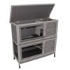 Yes4pets 110cm Xl Double Storey Rabbit Hutch Guinea Pig Cage , Ferret Cat Cage W Wheel & Pull Out Tray