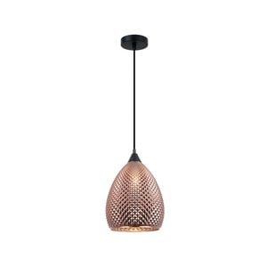 CLA Lighting RICTUS Glass Ellipse with Quadrilateral Segments Pendant Light - Copper
