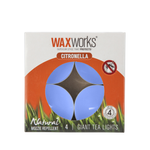 Waxworks Giant Citronella Tealight Candles - 4 Pack