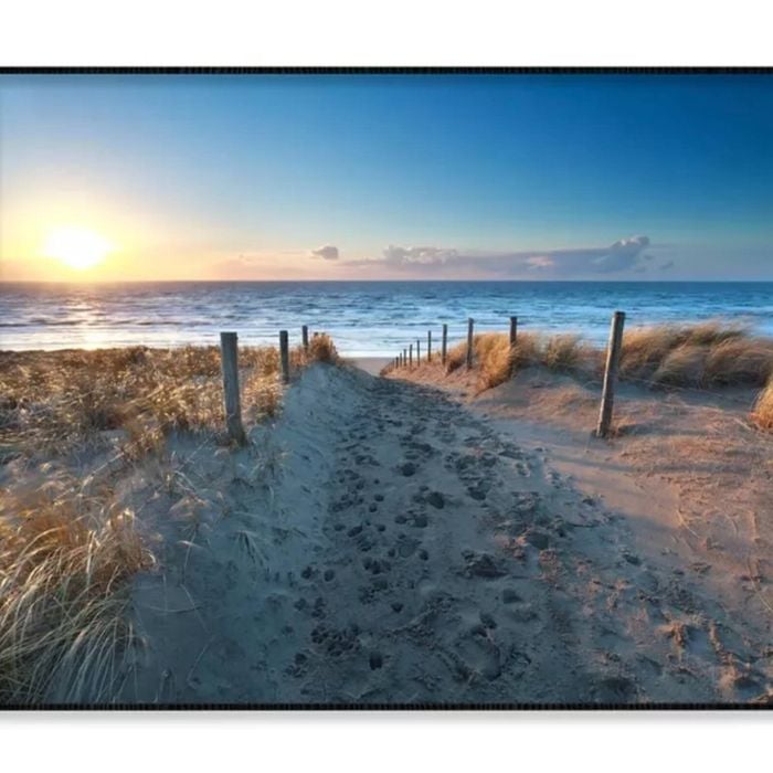 Path On Sand & Ocean at Sunset  Print 100% Australian Made 90x60cm  (Poster)