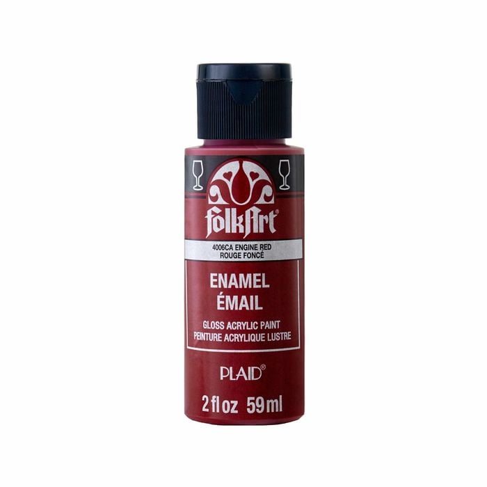 Folk Art 59ml Fire Engine Red Enamel Paint