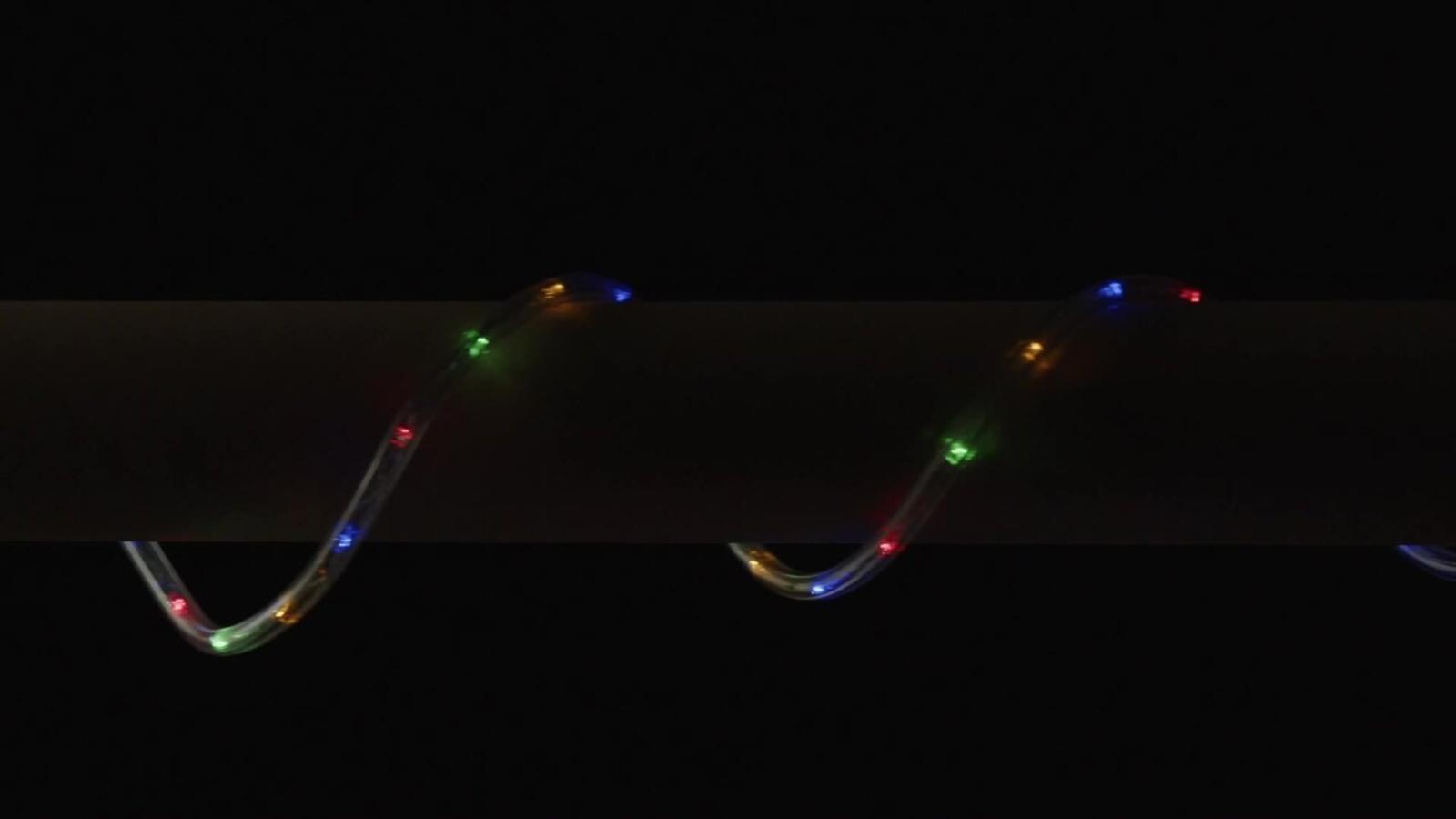 Arlec 10m Multicolour Or Warm White Switch Festive Solar Rope Light Bunnings Australia