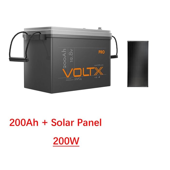 Voltx 12v 200ah Lithium Battery Lifepo4 Premium Prismatic Cells Rv Camping Power