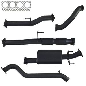 Ignite Exhausts Turbo Back For Toyota Hilux 3l D4d 3" Cat & Muffler 409 Stainless Steel