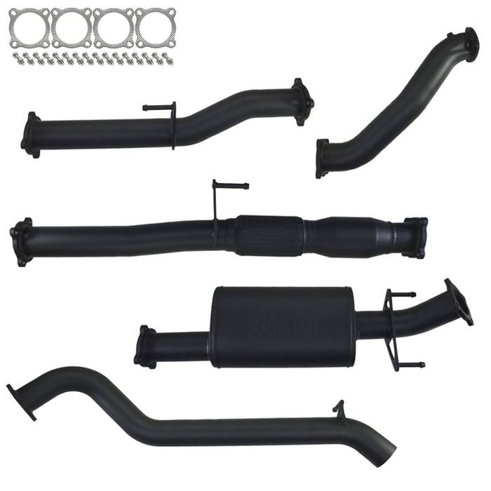 Ignite Exhausts Turbo Back For Toyota Hilux 3l D4d 3" Cat & Muffler 409 Stainless Steel