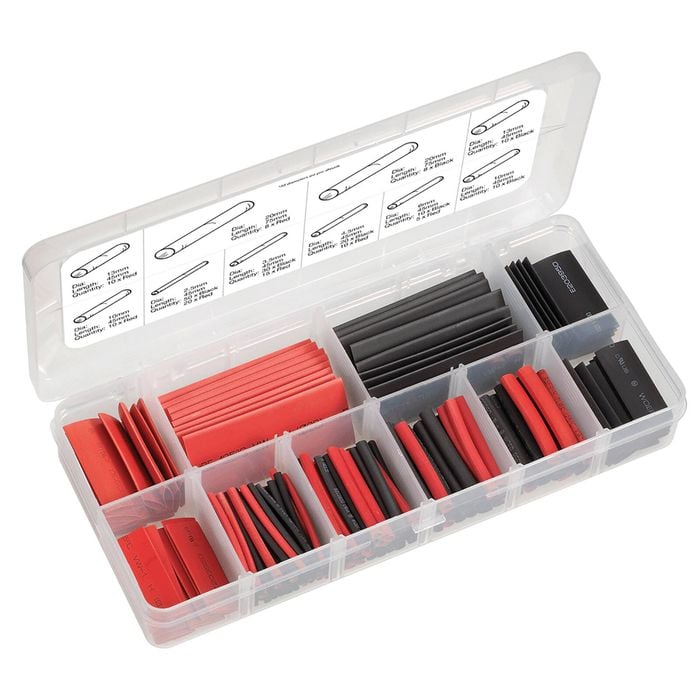 Narva 216 Piece Heatshrink Tubing Assortment Set - 216 Pack