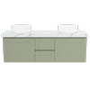 New England Joinery 1500mm Diadem Double Basin Freedom Top Wall Hung Vanity