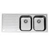 Clark Monaco Double Right Hand Bowl Sink With 1 Tap Hole