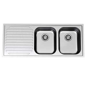 Clark Monaco Double Right Hand Bowl Sink With 1 Tap Hole