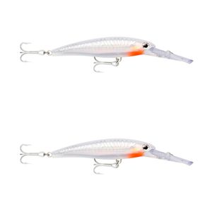 2x Rapala 14cm X Rap Magnum 20 Deep Diving Trolling Lures - Glass Ghost