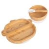 Tiny Dining 3pc Bamboo Monkey Baby Feeding Set with Suction Cup