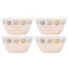 4PK Splosh Caravan Bamboo Melamine Soup Bowl 15cm Round Camping White