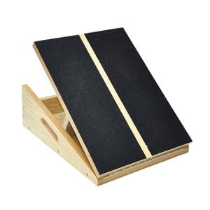 Wooden Slant Exercise Board Calf Stretcher Non-slip Stretching Board