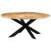 vidaXL Dining Table Round Kitchen Table Desk