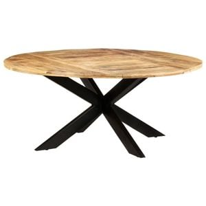 vidaXL Dining Table Round Kitchen Table Desk