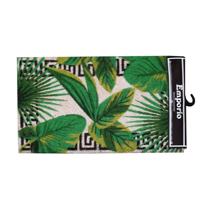 Coir Outdoor / Indoor Door Mat Leaves 45 x 75 cm