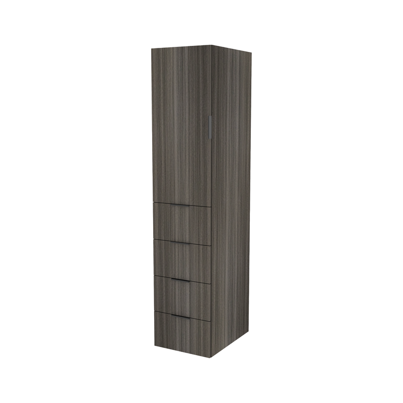 Lugna 2048 x 450 x 580mm Storm 3 Shelf 4 Drawers Left Hinged Door Storage Cabinet