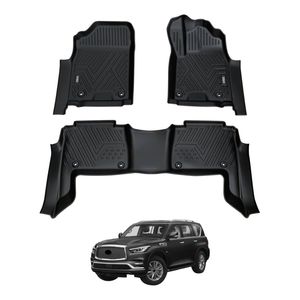 AUSGO Car Floor Mats for Infiniti QX80 Z62 2015-2019 All-Weather Floor Liners