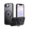 For Iphone 17e / 16e Magnetic Magsafe Shockproof Case Ring Kickstand Cover (black)
