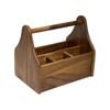 Artisan Acacia Wood Cutlery Caddy