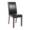 Bolero Faux Leather Dining Chairs Black (pack Of 2) - Cafe Chairs (gf954)