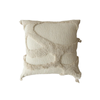 Anyhouz Pillowcase Beige Tufted Embroidered Decorative Cushion Cover