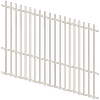 ProtectorAl 1201 - 2400 x 1800mm Surfmist Raked 16-30º Batten Pool Fence Panel