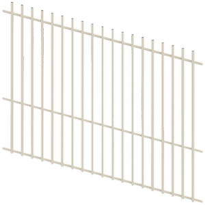ProtectorAl 1201 - 2400 x 1800mm Surfmist Raked 16-30º Batten Pool Fence Panel