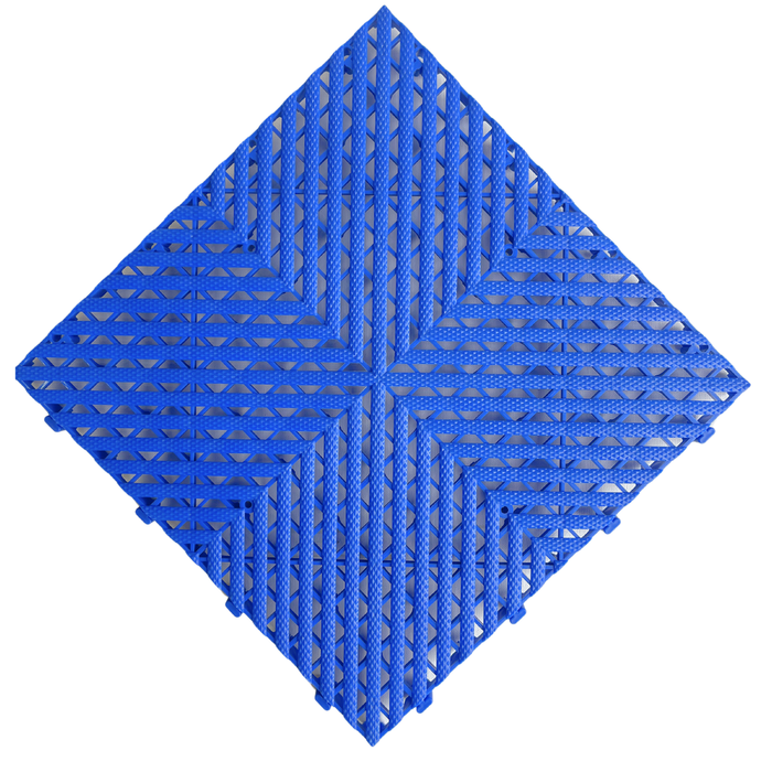 Dream Garages Australia 40 x 40cm 1.12m2 Blue interlocking Garage Floor Tile - 7 Pack 