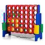 Costway Giant 4-in-a Row Puzzle Game w/Quick-Release Lever
