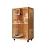 Leaf Living Livara Luxury Wooden Cat House Cat Furniture 90cm Length - Wood Color