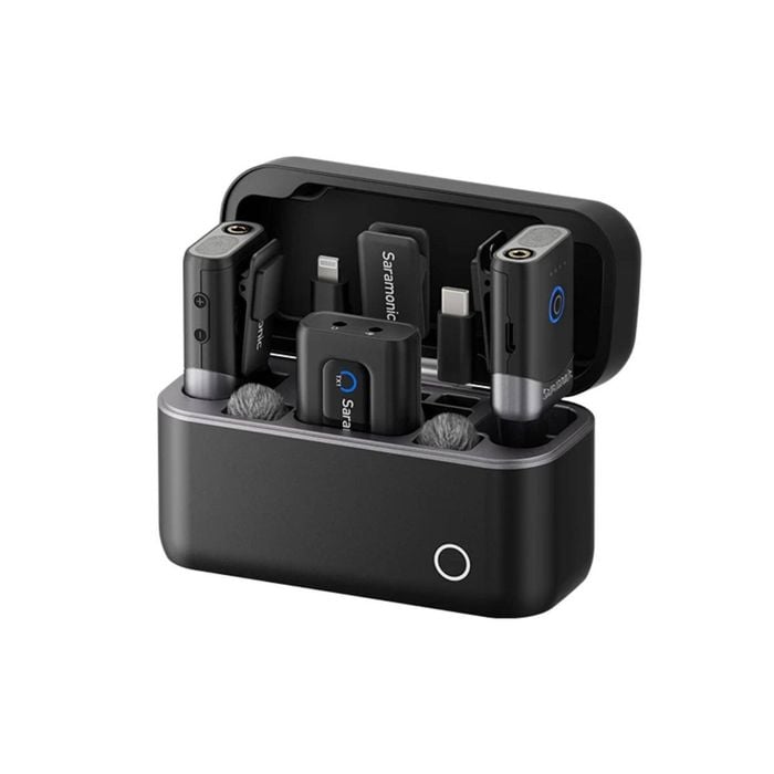 Saramonic Mix 24ghz Wireless Microphone System With Lavalier Mic In Port For Camera And Mobile