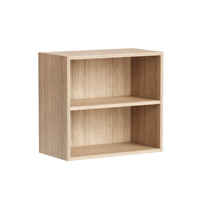 Kaboodle 200-299mm Almond Oak Customisable Med Wall Open Shelf