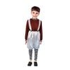 More Than Party Chocolate Helper Boys Costume Shiny Silver Pants 10-12y