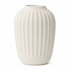 SK Designer Living | Vela Fluted White Ceramic Decorative Vase | 27cm